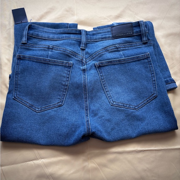 Kendall & Kylie Dark Blue Ripped Skinny Jeans - Picture 4 of 5